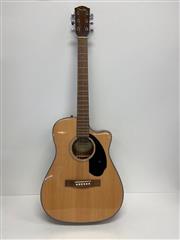 FENDER CC-60 SCE SMALLER ACOUSTIC GUITAR WITH FISHMAN ELECTRONICS, GOOD COND!